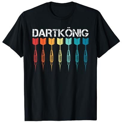 Dart dartkönig darts Dart Dartpfeil 180 Hundred Eighty kings T-Shirt