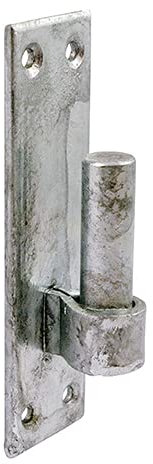 Pair of Heavy Duty Galvanised 12mm Hook on Plate with Fixings