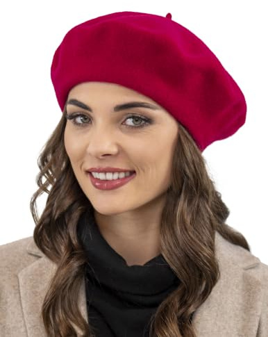 VIVISENCE Winter Baskenmütze Aus Wolle Für Damen Herbst Barette Warm Und Gemütlich Klassischer Schnitt Elegante Perfekte Für Herbst Und Wintertage Modell 7073