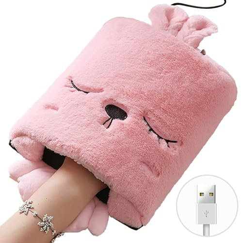 ISAKEN USB Beheizte Mausunterlage Maushandwärmer, Cartoon Handwärmer Mauspad Winter Beheizte Gaming Mouse Pad Handwärmer USB Beheiztes Warm Computer Mauspad Für Männer Frauen