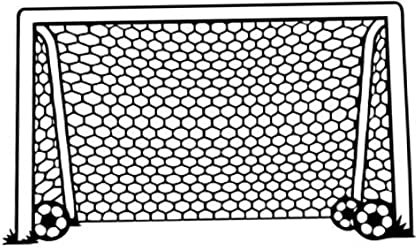 Muzrunq Wall Aufkleber Fußballtor Netto Ball Sport Vinyl Dekor Kunst Wandaufkleber Kinder Kindergarten Wohnkultur Wandkunst Jungen Schlafzimmer Accessoires