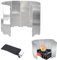 Pare-Vent Pliable Aluminium, Plaques Pare-Brise de Camping, 10 Plaques Camping Plein Air Pare-Brise, Protection antivent pour réchaud à gaz Pliable, pour Camping Réchaud Extérieur, Pique-Nique