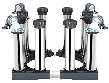 Appliance Wheels Adjustable Fridge Freezer Trolley Movable Washing Machine Base Length/Width 16-25 Dryer & Refrigerator stand for cookers dishwasher plant container (8 legs 4 wheels,22cm) (4 Le