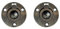 QCAA Solid Brass Flush Ring Pull Round, 1-1/2'', Brushed Antique Brass, 2 Pack (P100-002)