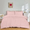 SSW HOMES Single Size Duvet Cover Set (Blush) - 3 Pcs Brushed Microfiber Plain Dyed Quilt Cover - Bedding Set with Button Closure Include 1 Duvet Cover & 1 Pillowcase