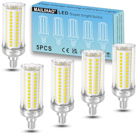 MAILIHAO E14 LED Mais Glühbirne 16W 2050LM 4000K Neutralweiß,LED Lampen Ersetzt Glühbirnen 120Watt 150Watt,Energiesparlampe Kleine Edison-Schraube Leuchtmittel Nicht dimmbar 5er-Pack