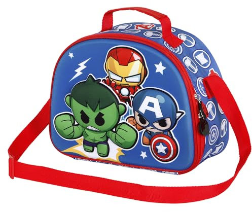 Marvel Unisex Kinder Marvel 3D Frühstückstasche 3D Frühstückstasche Mini Heroes, Avengers Mini Heroes, Einheitsgröße