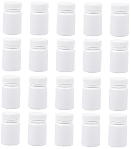 SOLUSTRE 30pcs Pill Container Bottles Medicine Tablet Storage Capsule Bottles for Travel Toiletry Use