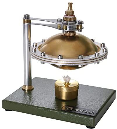 SIUKE Moteur de moteur Stirling Modèle de moteur de moteur à air chaud Stirling BRICOLAGE Soucoupe volante à vapeur non assemblée Plein métal Physique Science Expérience Jo