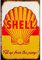 Eletina Retro Metall Blechschild Shell Oil Benzin Tankstelle Garage Blechschilder Home Höhle Garage Bar Wanddekoration Vintage Metallschild 20,3 x 30,5 cm
