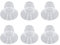 Liquid Silicone Flange Inserts for Medela/Spectra/ 24mm Shields/Flanges, Reduce Tunnel to 13mm, 2pcs, Compatible with Wearable Breast Pump (19MM)