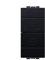 Pulsante Compatibile con Bticino Living (Unipolare Doppio 1P + 1P 10/16A, Nero)