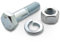 Easyboost vis avec écrou pour outil de fraise 8mm longueur 30mm motoculteur motobineuse