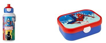 Mepal - Trinkflasche Pop-up Campus - Wasserflasche & Lunchbox Campus - Bento Lunchbox für Kinder