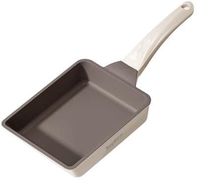 SLONUVLND Japanese Omelette Pan,Black Rectangle Egg Roll Pan with handle