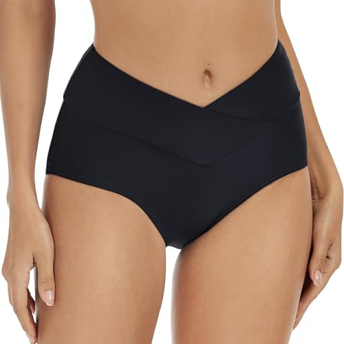 Maillot de Bain Menstruel Culotte Menstruelle Fuite Menstruation Bas de Bikini Plage Slip Femme Piscine de Bain Taille Haute Short de Bain Absorbant Période Bikini Bottom Underwear Vêtement été Femme