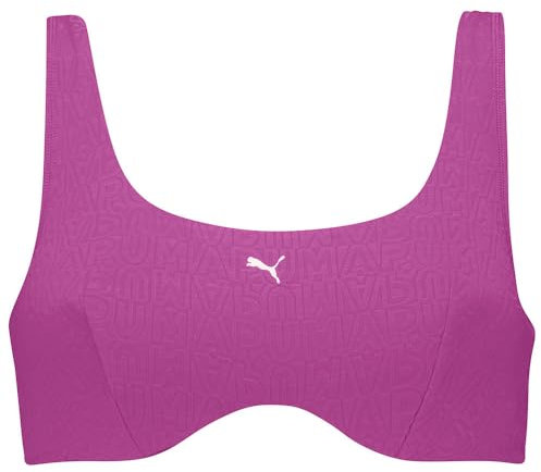 PUMA Jaquard Scoop Bikini Top, Lilla, S Donna
