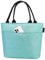 AOSBOS Kühltasche Klein Lunchtasche Lunchbox für Damen Isoliertasche Thermo-Lunchbox zur Arbeit Schule Faltbar Wasserdicht Reißverschluss Türkis