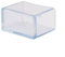 Yhenlovtt Lot de 12 housses de protection rectangulaires en silicone pour pieds de chaise en PVC transparent, 40 x 60 mm