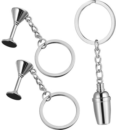 WOFASHPURET Key Ring Chain Silver Keyring Shaker Key Buckle Alloy Keychains for Girls