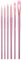 Pocoiau Handle Paintbrushes, 6Pcs Professional Paint Brush Nylon Bristles Watercolor Paint Brush For Artist Beginner Acrylics Gouache Oil Painting