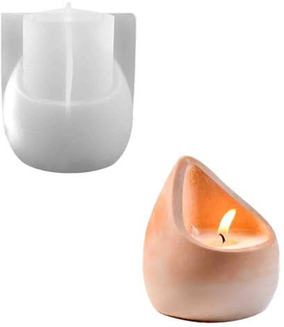 Tropfen-Silikonformen für Tassen, Epoxidharz, für Süßigkeitenglas, Pflanzgefäß, Zement, Ton, Formen