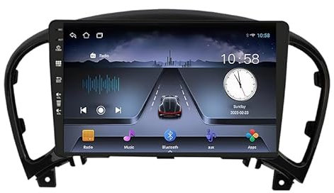 ZUBIX Android 14 Autoradio 9 Pollici Car Stereo Navigation GPS per Nissan Juke 2011-2016 Supporto Schermo di Tocco per Il Controllo del Volante,4 Core WiFi 1G+16G