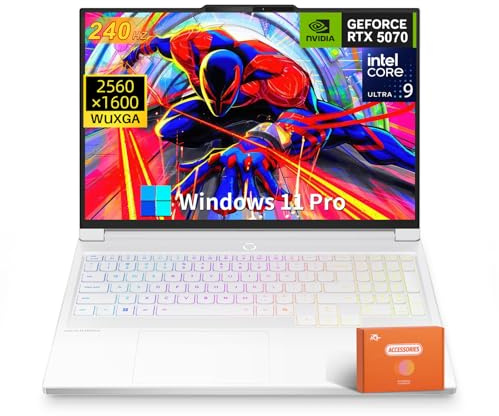 Lenovo Legion 7i Gaming Laptop 2025, Intel Core Ultra 9 275HX, 16 240Hz 2.5K WQXGA OLED Display, GeForce RTX 5070, 64 GB DDR5, 2 TB SSD, Wi-Fi 7, RGB Keyboard, Windows 11 Pro, w/Accessories