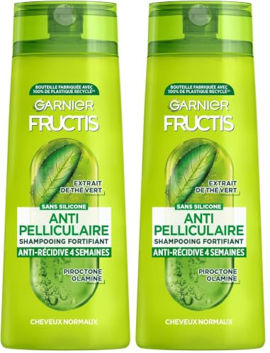 Garnier Fructis Shampooing Antipelliculaire thé vert 300 ml (Lot de 2)