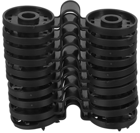HOMSFOU Lot de 100 Clips en Plastique Noir Résistants aux UV pour Toile D'ombrage, Pinces Rondes de Fixation pour Filet Solaire, Accessoires Solide pour Jardin, Terrasse et Protection