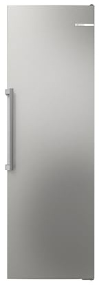 Bosch Serie 6 Smarter Freistehender Gefrierschrank 186 x 60 cm GSN36AICM | NoFrost nie wieder abtauen, XXL 334 L Volumen, VarioZone flexible Glasablagen, leise 35 dB, MultiAirflow für konstante Kälte