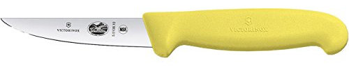 Victorinox Fibrox Kochmesser Kleintiermesser, Extra Scharfe Klinge, Spülmaschinengeeignet, Rostfreier Stahl, Gelb