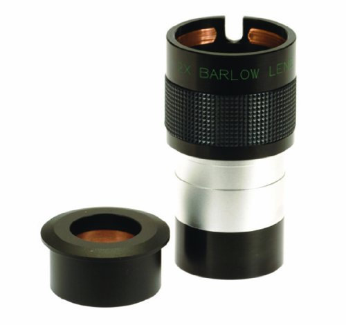 Skywatcher Deluxe Dual ED Barlow Lens (2 Inches) with Adapter (1.25 Inches) Black