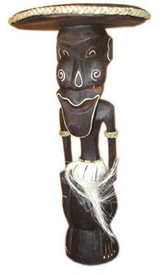 Unbekannt Podest Afrika Skulptur II Blumenpodest