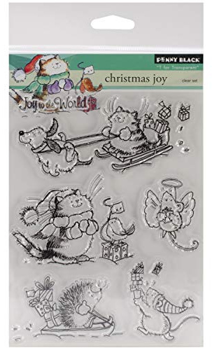 Penny Black 30-188 Christmas Joy Transparent Stamps