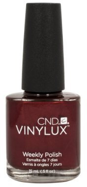 130 CND - VINYLUX MASQUERADE Weekly Polish Manicure Nail Red Shimmer Color 0.5oz