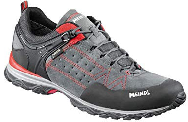 Meindl Homme Leichtwanderschuh Ontario Men GTX Chaussures de Randonnée Basses, Rouge Anthracite, 42.5 EU
