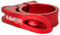 Drahtesel Fahrrad Schnellspanner, Sattelstütze, Sattel-klemme, Klemmring, Sattelstützenklemme (Rot, 28,6mm)