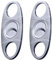 Cigar Cutters 2pcs/pack, mimi inox Super Sharp Guillotine Cutter avec lames Double parfait pour Robustos et cigares Churchill.