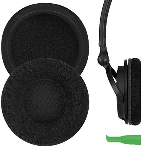 Geekria Comfort Velour Replacement Ear Pads for Sony MDR-V150, V200, V250, V300, V400, ZX 100/110/ 110NC/ 220BT/ 300/310/ 330BT Headphones Ear Cushions, Repair Parts (Black)