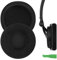 Geekria Comfort Velour Replacement Ear Pads for Sony MDR-V150, V200, V250, V300, V400, ZX 100/110/ 110NC/ 220BT/ 300/310/ 330BT Headphones Ear Cushions, Repair Parts (Black)