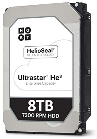 HGST Ultrastar He8 HUH728080ALN600 0F23662 Festplattenlaufwerk (8 TB, 7.200 U/min, 128 MB Cache, SATA, 6,0 Gbit/s, 3,5 Zoll / 8,9 cm) Helium-Plattform 8 TB