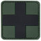3 D Patch Cross Kreuz Schwarz Sanitäter Ärzte Erste Hilfe