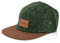 Blackskies® Obsidian 5-Panel Cap | Herren Damen Skater Basecap Wildleder Unisex Baseball Mütze Wolle Schirm - Grün-Braun