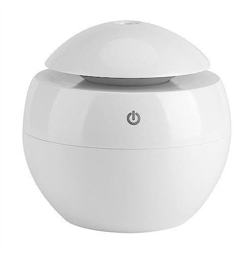 Purificador de aire, USB Essential LED Touch Humidificador ultrasónico Difusor de aceite Purificador de aire(Blanco)