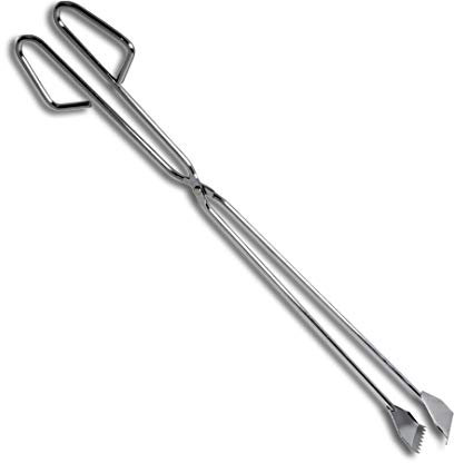 Pinzas de Cocina de Acero | Pinzas metálicas para Barbacoa | Pinzas BBQ de tamaño superior | Pinzas de Emplatar niqueladas | Pinzas de Acero para Croquetas, Carne y Pan | 55 cm