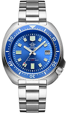 ADDIESDIVE Herren Automatik Taucheruhr Super Luminous NH35A Herren 200 m wasserdichter automatisch Diver automatik herrenuhr mit Edelstahlarmband