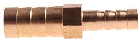 Geeyu ZHaonan- Messingschlauch, 2-Wege-Rohr Messing Reduzierung Gerade Schlauchkupplung, Reducer Kupfer Joiner Splicer, Koppler Adapter for Brennstoff Gas Wasser, Wasserschlaucharmaturen