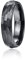 Vakki Wolframcarbid Herren Ring Schwarz - Gehämmerter Matt Wolfram Ring 6mm Größe 67.2(21.4)