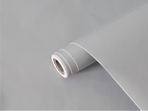 DIMEX Film adhésif uni gris brillant pour meubles - Film décoratif pour porte, cuisine, armoires et table - 45 cm x 1 m